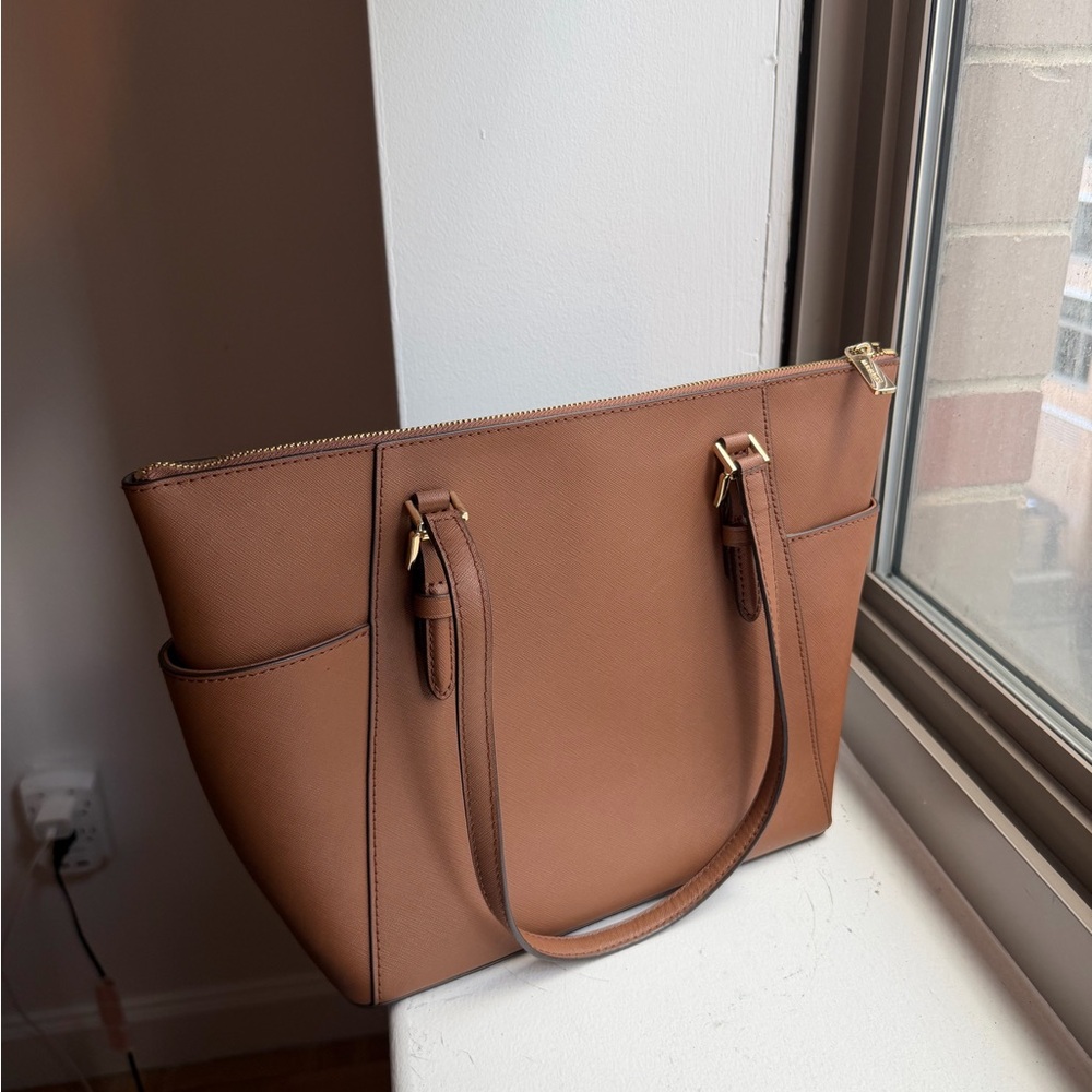 Michael Kors Tan Leather Tote - Picture 2 of 3